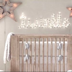 Twinkle restoration hardware sign